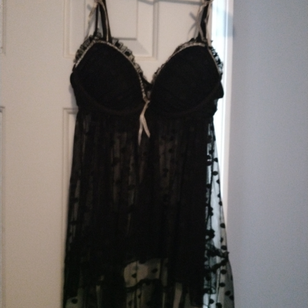 Black lingerie/Black see threw nighty PLEASE READ DESCRIPTION!